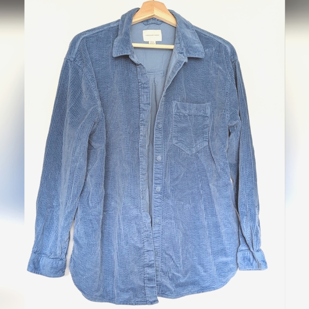 American Eagle Button Up Corduroy Shirt